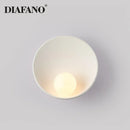 GobekUsa Gypsum Glass LED Wall Sconce Minimalist Lighting for Bedroom Aisle Surface Mounted