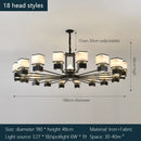 GobekUsa Chinese Zen Marble Chandelier for Living Room, Restaurant, and Bedroom