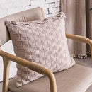 GobekUsa Knit Pillow Cover Nordic Style Button Open Grey Ivory Coffee