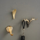 GobekUsa Brass Wall Mount Robe Hooks for Bathroom and Door - Towel, Hat, Coat Holder