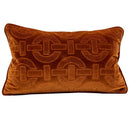 GobekUsa Lahulpe Navy Blue Velvet Cushion Cover with Constellation Embroidery, 45x45cm