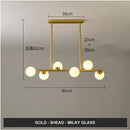 GobekUsa Glass Balls Chandelier: Stylish Suspension Lighting for Dining Room, Kitchen, and Office