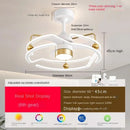 GobekUsa Cream Bedroom Ceiling Fan Light with Remote Control, Elegant Bedroom Lamp Fixtures
