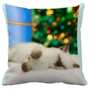 GobekUsa Bubble Black Cats Cat Pillow Cases Sofa Home Decor Custom Cushion Cover