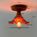 GobekUsa Glass Copper LED Ceiling Lamp Modern Style for Home Decor and Restaurant