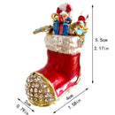 GobekUsa Christmas Jewelry Trinket Box Wedding Ring Holder Dressing Table Decoration Gift