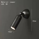 GobekUsa Brass Rotatable LED Wall Sconces, 3-Color Dimming, Modern Copper Design