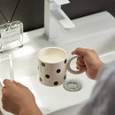 GobekUsa Korean Style Fatty Mug Splash Ink Plastic Cup Couple Coffee Tea Drinkware