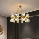 GobekUsa Crystal Chandelier for Living and Dining Room Lighting