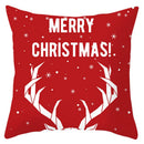 GobekUsa Christmas Santa Claus Snowflake Pillow Cover 18x18inch