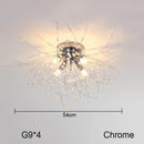 GobekUsa Dandelion Chandelier: Nordic Minimalist Wrought Iron LED Indoor Light for Living Room