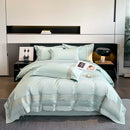 GobekUsa 100s Egyptian Cotton Embroidery King Queen Bedding Set with Duvet Cover