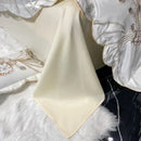 GobekUsa Gold Feather Embroidery Egyptian Cotton Patchwork Bedding Set