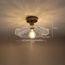 GobekUsa Green Glass LED Pendant Light - Nordic Modern Copper Luminaire Suspendu