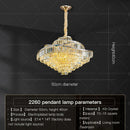 GobekUsa Crystal Chandelier LED Lighting for Luxury Living Room, Bedroom, Dining Room