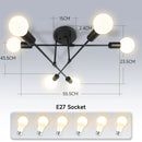 GobekUsa LED Ceiling Chandelier Pendant Light for Kitchen Living Room Home Decor