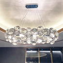 GobekUsa Crystal Chandelier Chrome Ceiling Pendant Light Fixture for Modern Luxury Living Home Décor