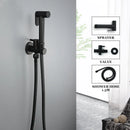 GobekUsa Brass Bidet Spray Kit with Portable Valve for Bathroom Anus Shower