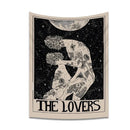 GobekUsa Lovers Tarot Tapestry for Spiritual Wall Decor and Astrology Enthusiasts