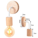 GobekUsa Industrial LED Wall Light Retro Loft Lamps E27 Iron Lampshade Sconce