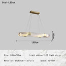 GobekUsa LED Chandelier with Acrylic Lampshade for Living Room Dining Bedroom Lighting