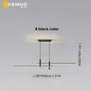 GobekUsa Adjustable LED Pendant Light in Black/Gold for Office Dining Living Room