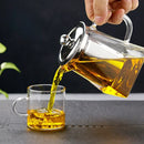 GobekUsa Glass Teapot Infuser Tea Set Kettle Maker, Jug Teaware Kitchen Bar Home