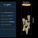 GobekUsa LED Art Acrylic Pendant Light for Modern Luxury Staircase Chandelier