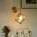 GobekUsa Grey Glass LED Wall Lamp for Home Decor and Lighting