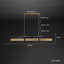 GobekUsa Brushed Gold Stainless Steel Long Pendant Lamp for Dining Room & Bar Decor