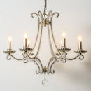 GobekUsa Crystal LED Chandelier: French Living Room Retro E14 Pendant Light for Home Decor
