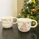 GobekUsa Irregular Ceramic Bear Mug: Handcrafted Coffee Cup for Office and Couples