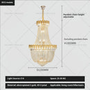 GobekUsa Crystal Chandelier: Luxury Duplex Hotel Living Room Stairwell Design