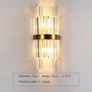 GobekUsa Crystal Wall Lamp: Elegant Golden LED Sconce for Bedroom, Living Room & Bathroom