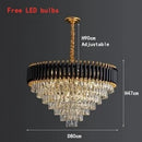 GobekUsa High-end Luxury Crystal Ceiling Chandelier for Kitchen Dining Living Room