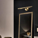 GobekUsa Brass Copper Mirror Front Wall Lamp for Bedroom Bathroom Hotel Foyer E14 Bulb