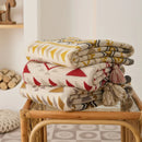 GobekUsa Ethnic Bohemian Blanket - Soft and Warm Wrap for Spring Picnics, Camping, and Home Decor