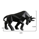 GobekUsa Geometric Bison Sculpture Resin Home Office Modern Decor Tabletop Figurine