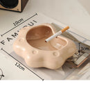 GobekUsa Cat Paw Porcelain Ashtray | Ceramic Smoking Accessories | Unique Gift for Him