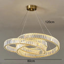 GobekUsa Crystal Chandelier: Modern Home & Dining Room Pendant Light, Interior Lighting
