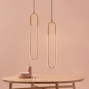 GobekUsa LED U-shaped Bar Chandelier for Dining Living Bedroom - Nordic Minimalist Style