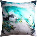 GobekUsa Blue Floral Cushion Cover 45x45cm for Modern Home Decor & Office Sofa