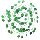 GobekUsa Green Silk Hanging Christmas Garland for Home and Garden Decor