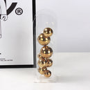 GobekUsa Acrylic Ball Vase Stack Home Decoration Golden Arch Flower Accessory