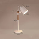 GobekUsa Adjustable Wood Desk Lamp for Children's Study, Office, Bedroom - LED Reading Light