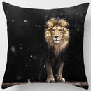 GobekUsa Animals World Tiger Lion Pillow Case for Cute Home Decor in Sofa Living Room