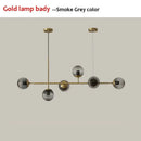 GobekUsa Glass Ball LED Pendant Light Modern Chandelier for Living Room Decor