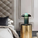 GobekUsa Green Glass Desk Lamp for Nordic Style Living Room and Bedroom Decor