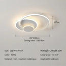GobekUsa Circles LED Ceiling Lights Modern Minimalism Dimmable Bedroom Lamp Fixtures