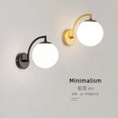 GobekUsa Glass Ball Wall Light: Modern Nordic Living Bedroom Sconce Fixture
